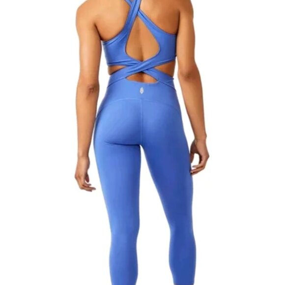free people movement Pants - Free People Movement Back It Up One Piece Pool Blue XS